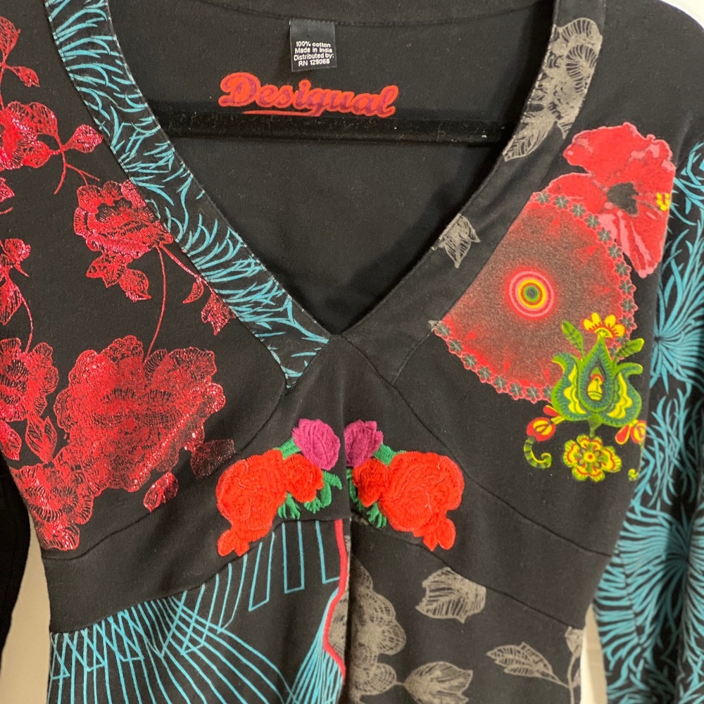 Desigual Printed Sleeveless Dress Multicolor Women’s Medium